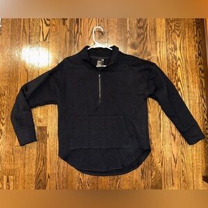 GAP Woman Black Zip-Up Sweatshirt